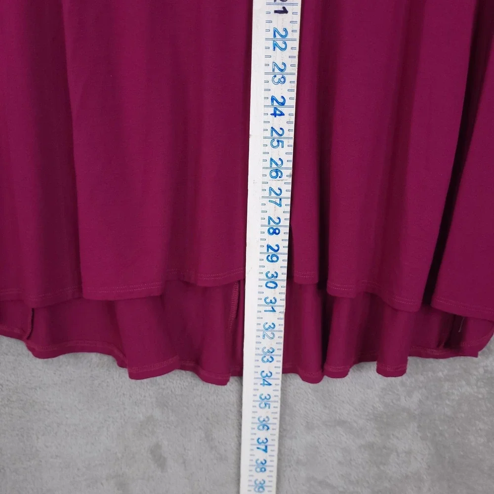 Eileen Fisher Shirt Womens Large Pink Viscose Stretch Tunic Top Made USA - Picture 8 of 12